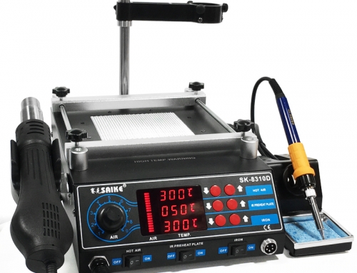 SAIKE 8310D BGA Rework Station Hot air gun soldering station with Preheat plate