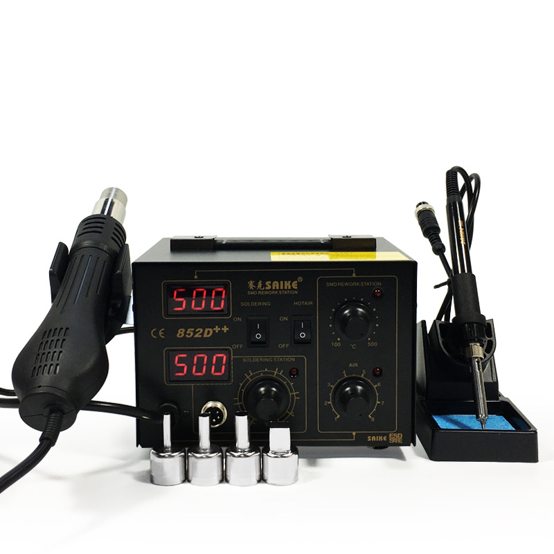 SAIKE 852D++ 2 in 1 hot air soldering station