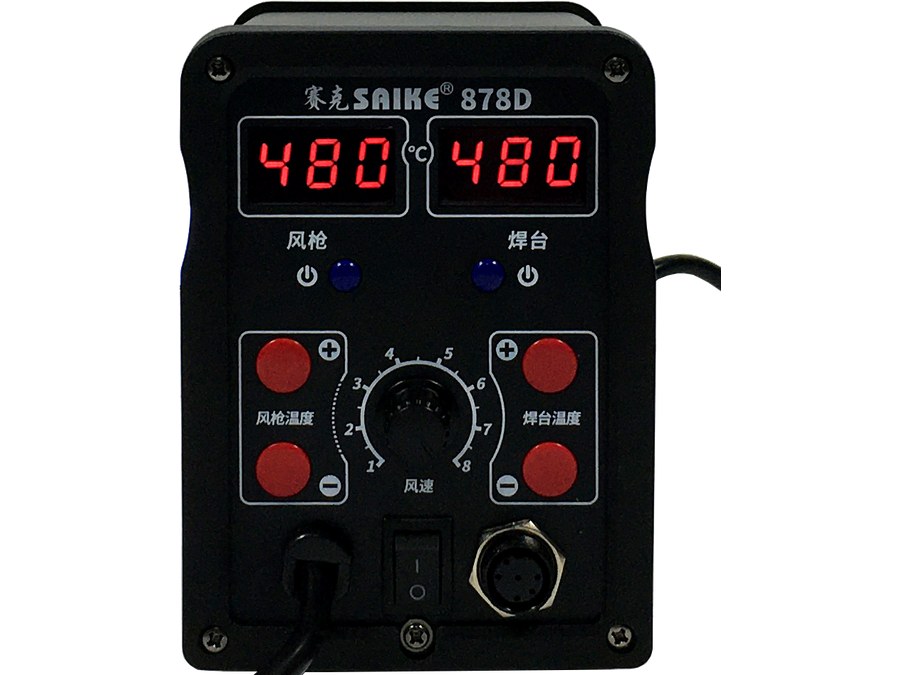 SAIKE 878D front panel and display controls